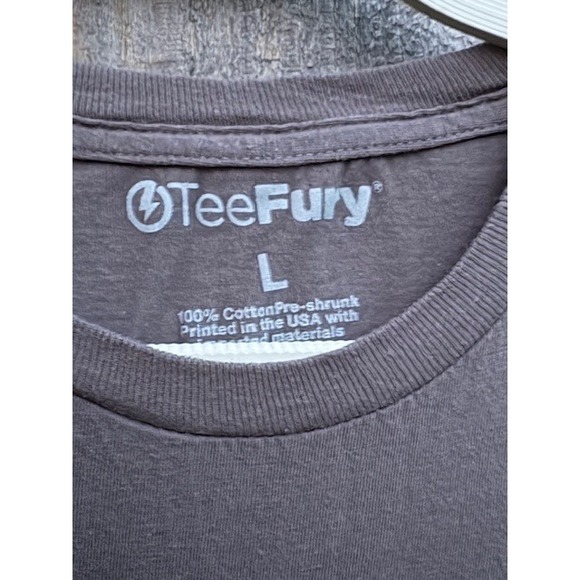 TeeFury Star Wars Cat Rebel Pilot Death Star Graphic Tee Gray Mens Large - Picture 3 of 3